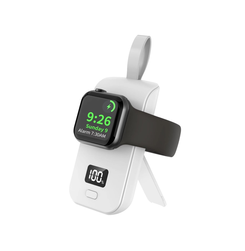 New Design Mini Magnetic Wireless Charger Portable Power Bank for iwatch Series 1-9 iphone 15 Watch Charger Smartphone Charger